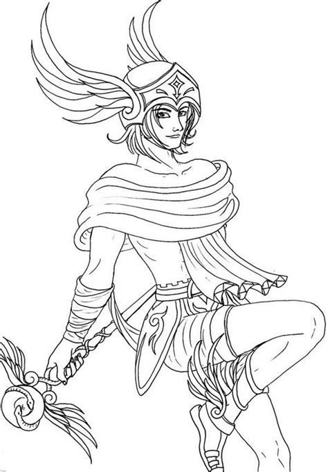 Hermes Coloring Page 